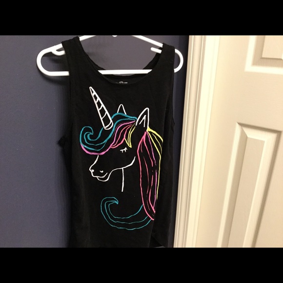 Girls size 12 unicorn tank top - Picture 1 of 1